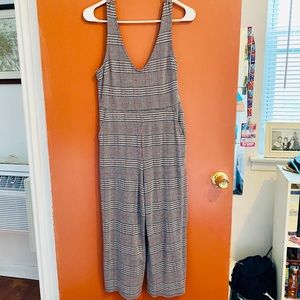 F21 Plaid Tank Jumpsuit/Romper